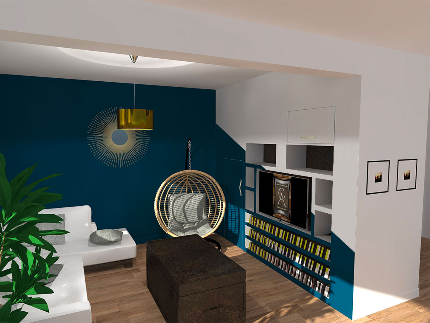 JEREMY PRAT 3D3 amenagement sous escalier